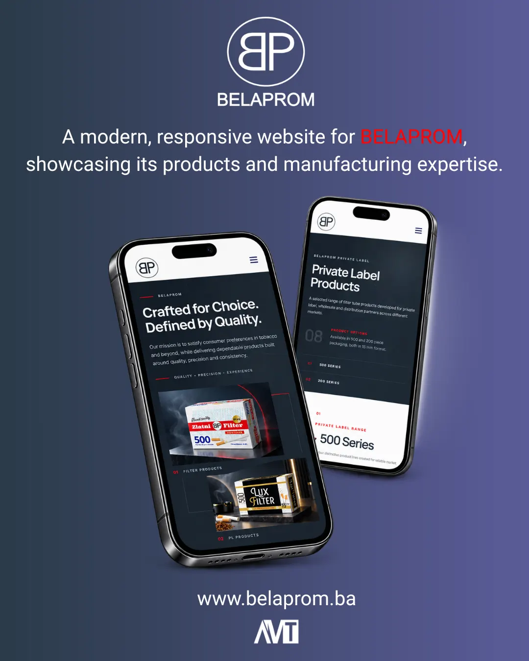 Belaprom Website – Projektansicht 2
