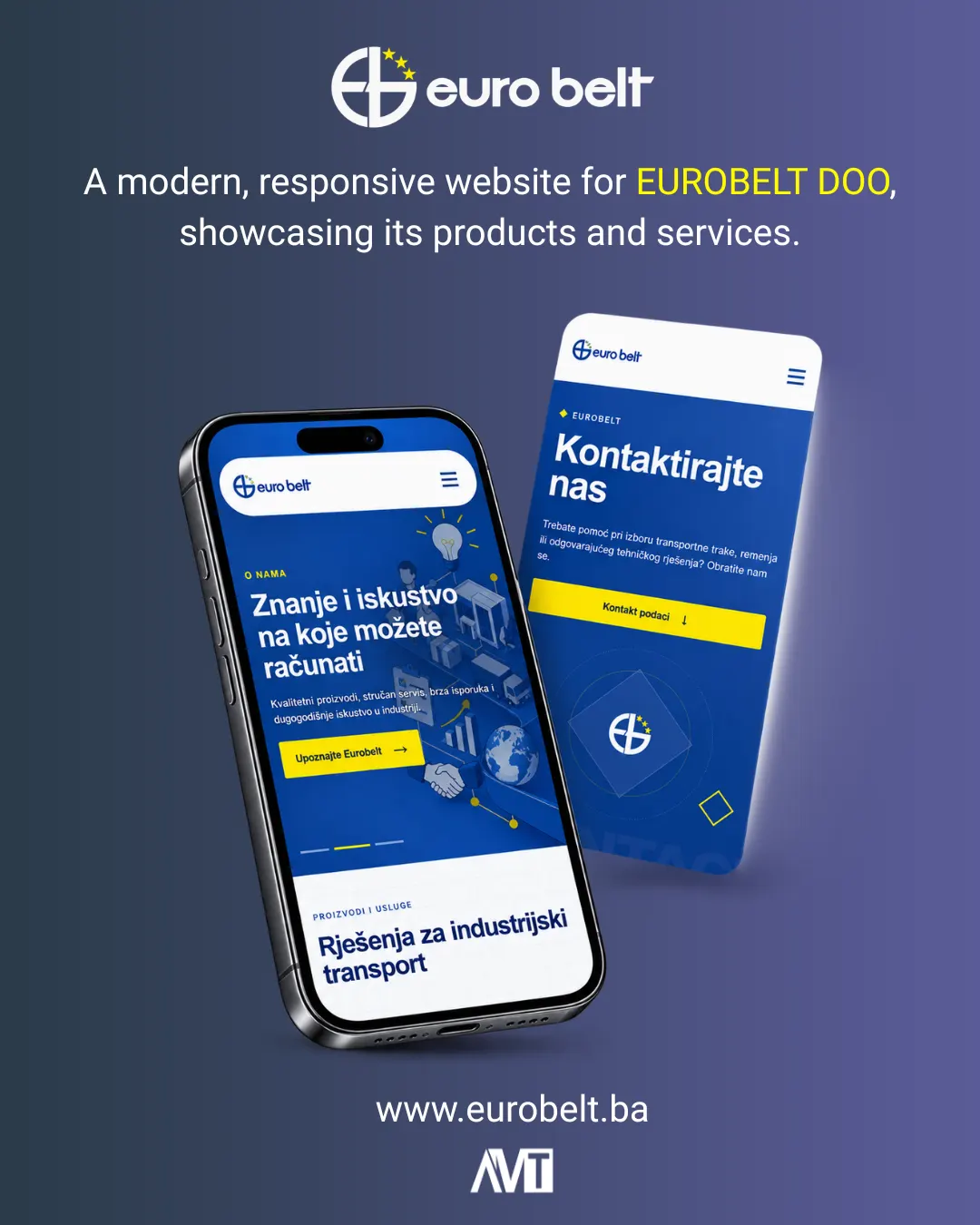 Eurobelt Website – Projektansicht 2