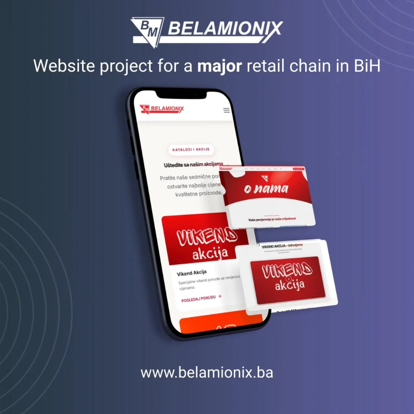Belamionix Website – Projektansicht 2