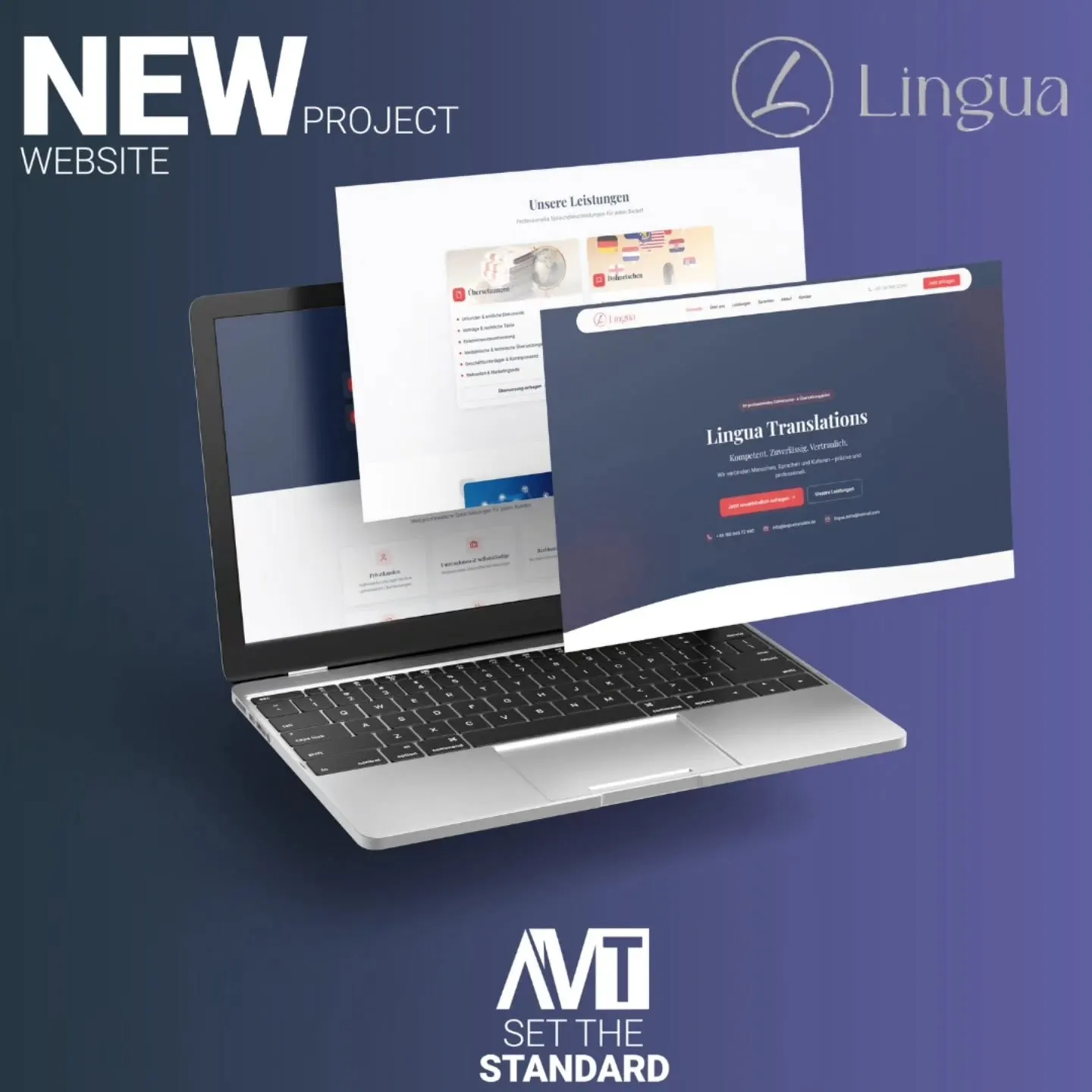 LinguaTranslate Website – Projektansicht 1