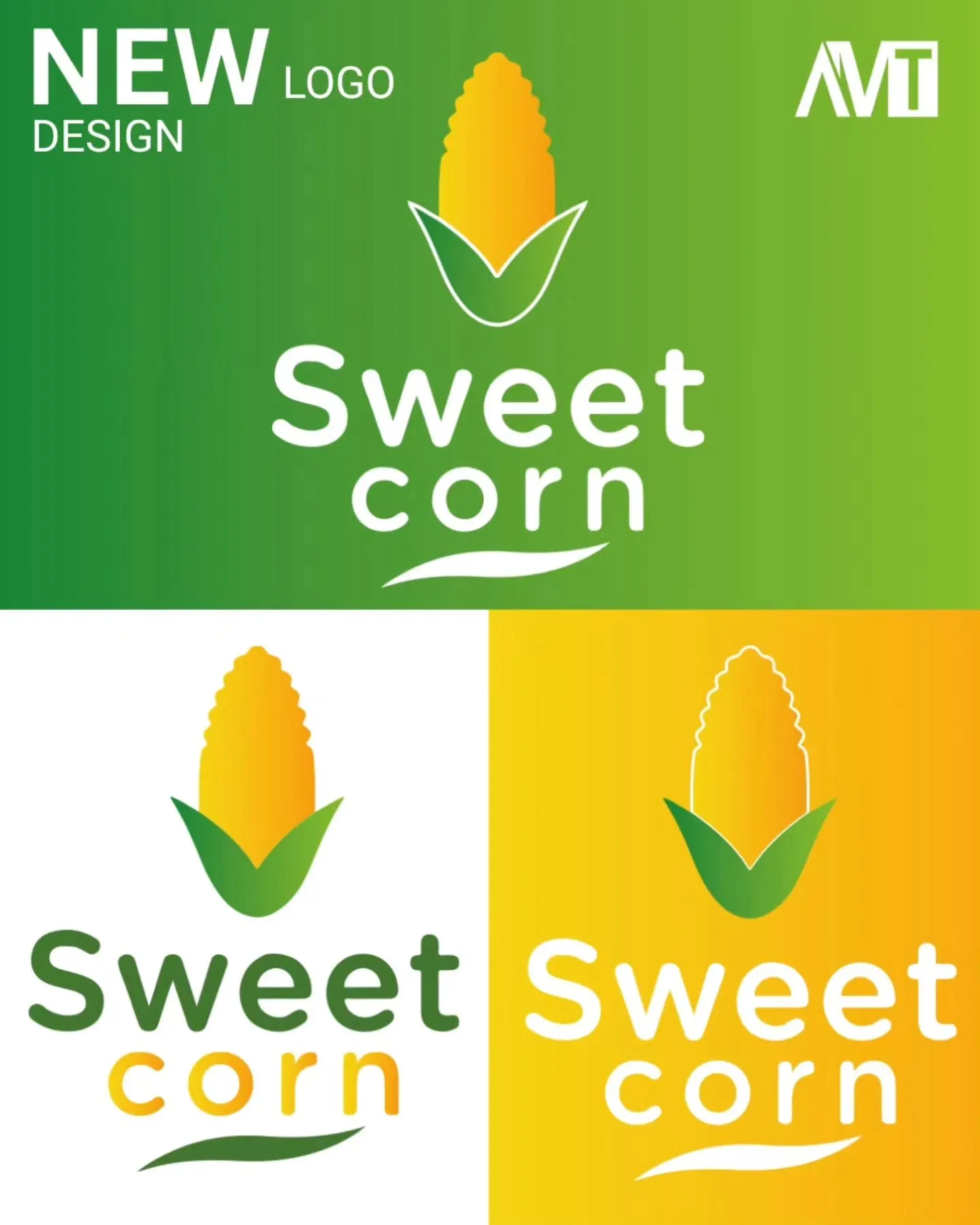 Sweet Corn Logo und visuelle Identität